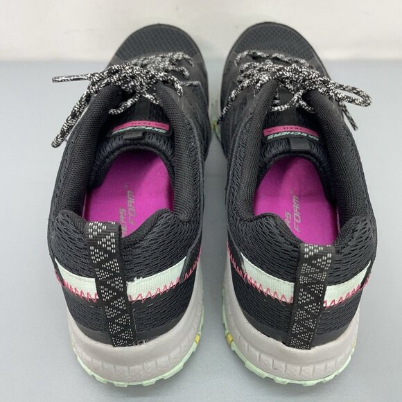 Skechers Hillcrest Pure Escapade Sneakers Shoes Trail Running Black Womens 11 - Picture 9 of 14